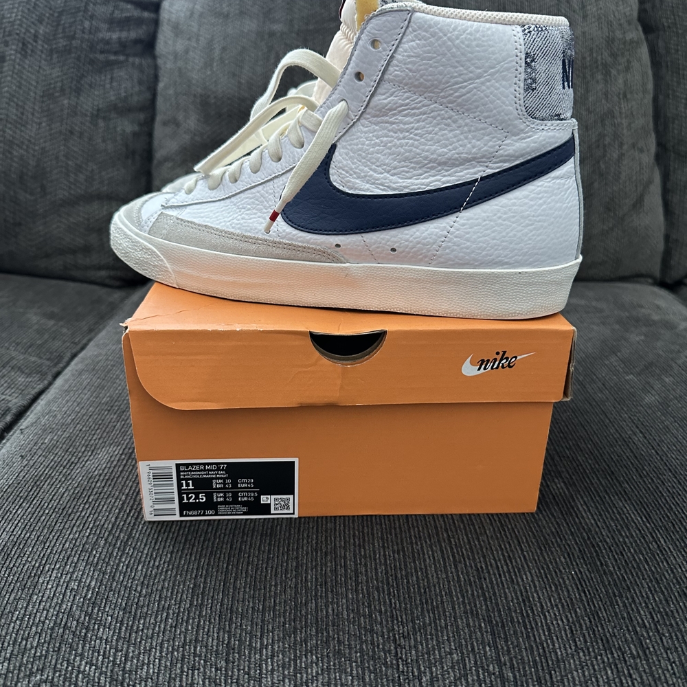 Nike Blazer Mid 77 White/Obsidian Men's Sneakers